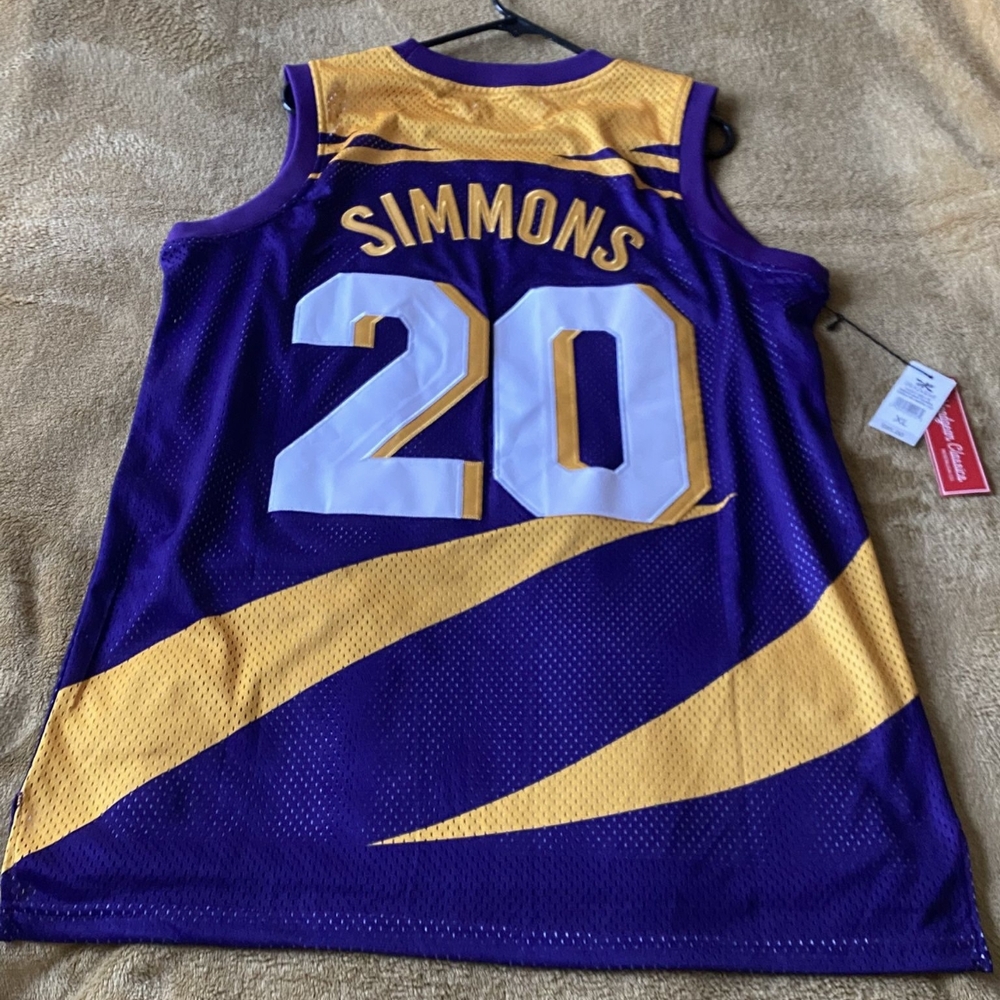 Purple and Yellow Basketball Jersey